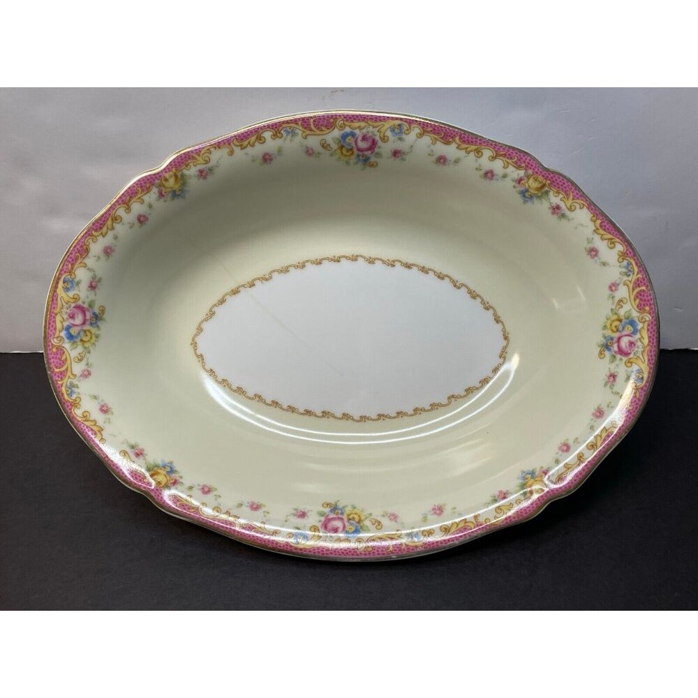 Hutschenreuther Selb Bavaria The Tresco 4952 LHS serving bowl 10" x 7 1/2"